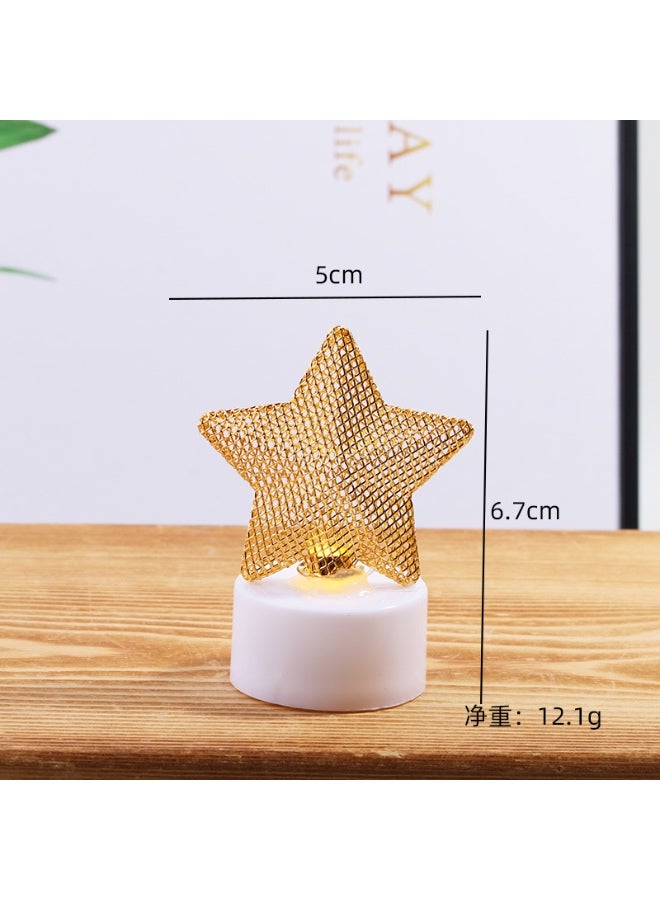 Ramadan Decoration Mini Lantern Lights, Eid Mubarak Lamp Plastic LED Night Light for Eid Ramadan Party Home Indoor Outdoor Bedroom Tabletop Decor - Image 2